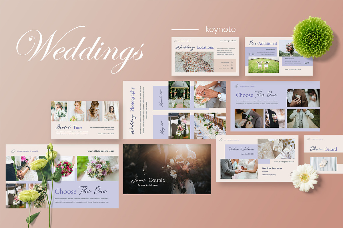 Olivia - Wedding Planner Keynote in Keynote Templates - product preview 8