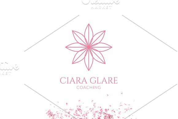 Spiritual Flower Logo - Vector & PNG in Logo Templates - product preview 1