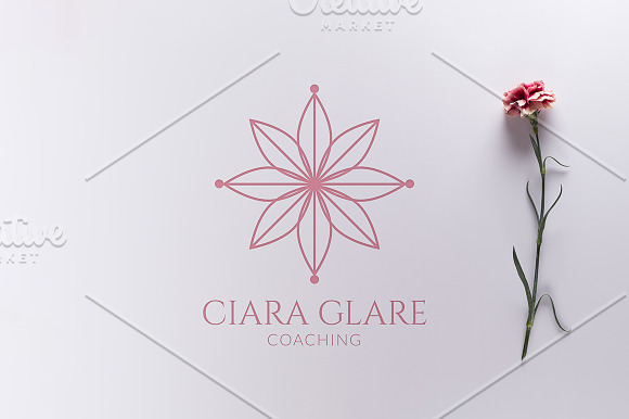 Spiritual Flower Logo - Vector & PNG in Logo Templates - product preview 2