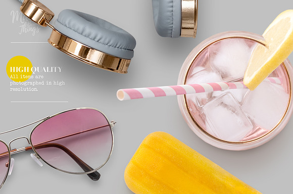 Summer digital styling props V.1 in Scene Creator Mockups - product preview 4