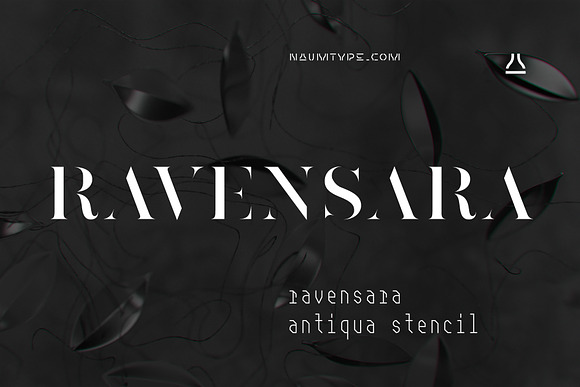 Ravensara Stencil | 9 fonts in Stencil Fonts - product preview 5