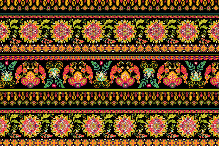 Vector Decorative seamless border in Patterns - product preview 8
