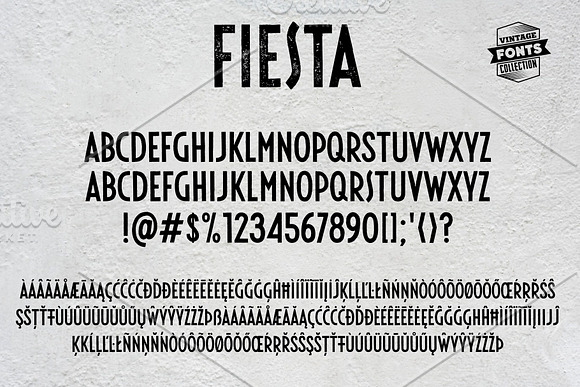 Fiesta - 2 vintage fonts in Display Fonts - product preview 4