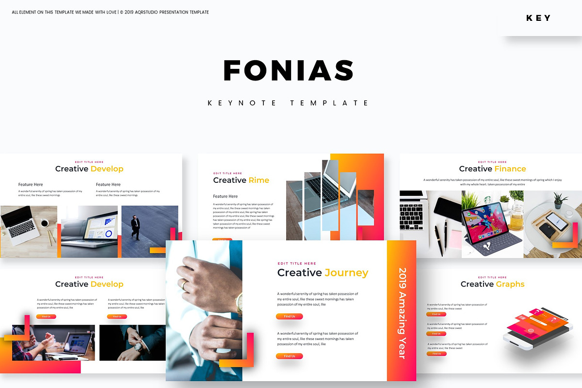 Fonias - Keynote Template in Keynote Templates - product preview 8
