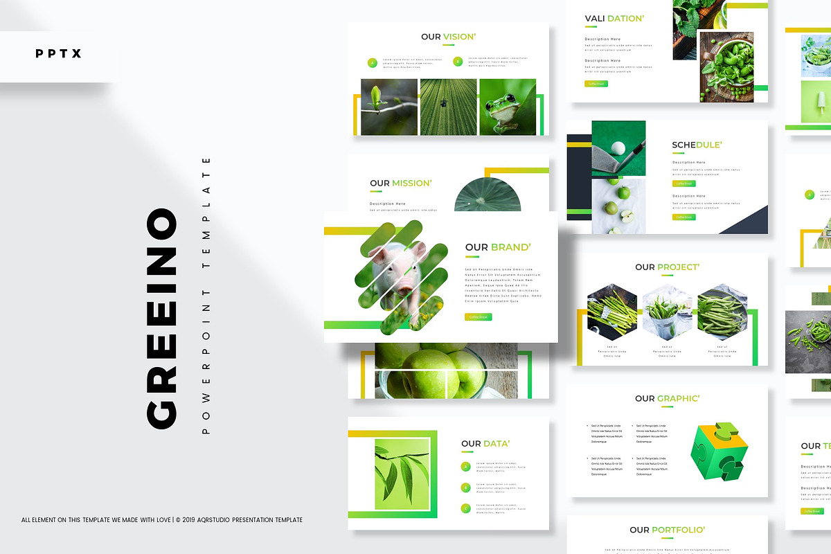 Greeino - Powerpoint Template in PowerPoint Templates - product preview 8