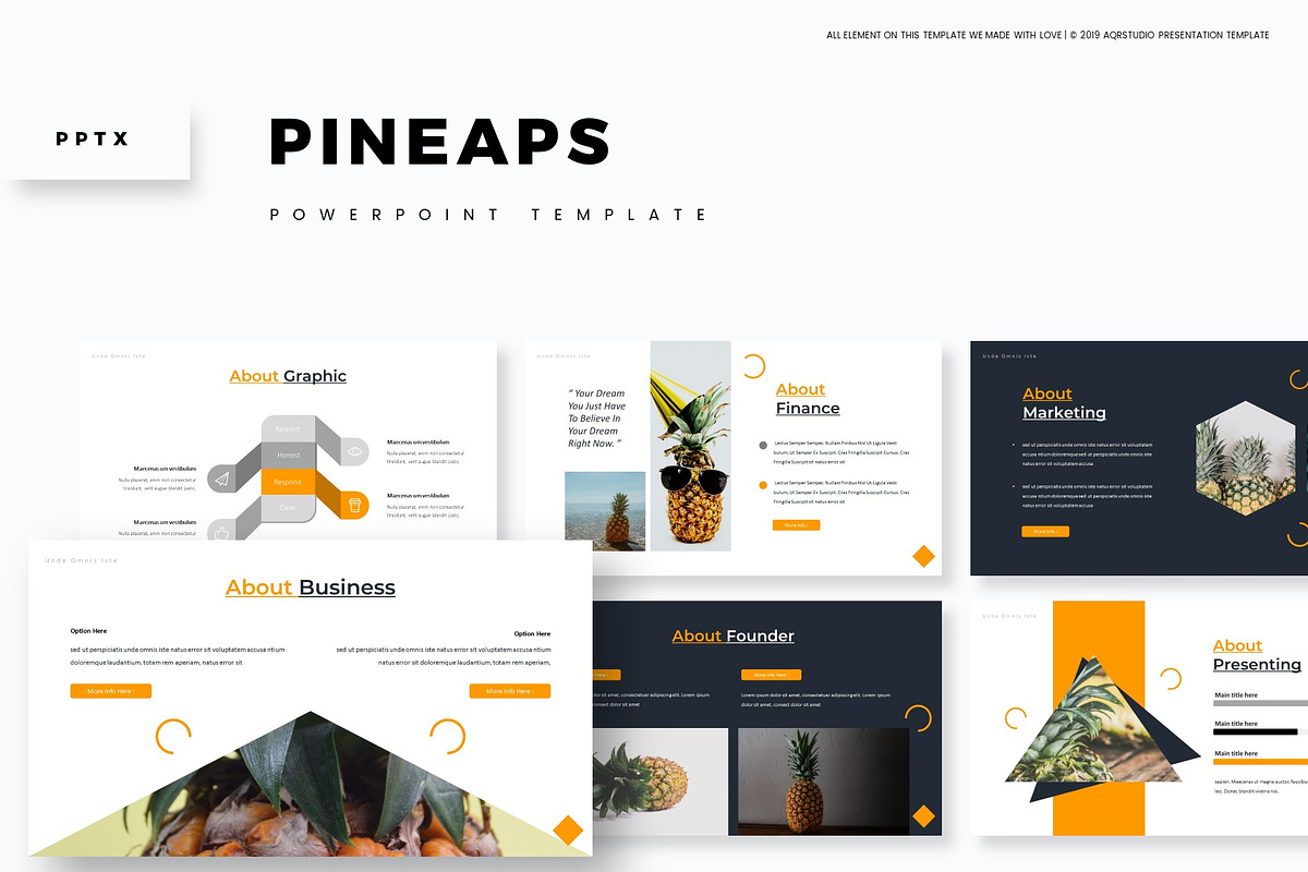 Pineaps - Powerpoint Template in PowerPoint Templates - product preview 8