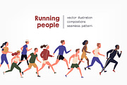 Running people