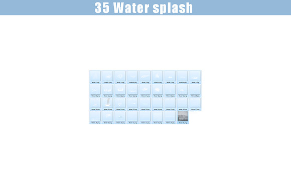 35 water splash photo Overlays in Add-Ons - product preview 3