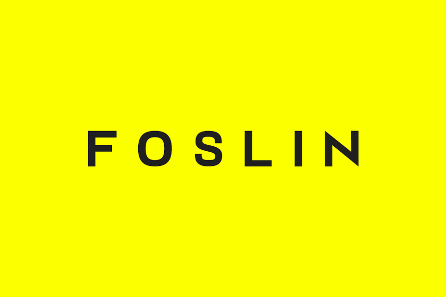 FOSLIN - Minimal Sans-Serif Typeface in Sans-Serif Fonts - product preview 8