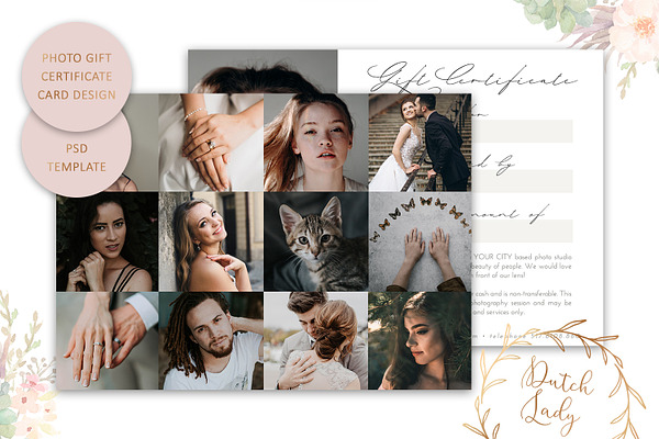 PSD Photo Gift Card Template #51