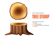 Tree Stump Set