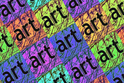 Art Letters Motif Pattern