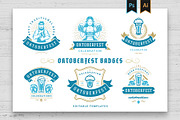Oktoberfest vintage badges & labels