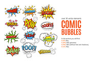 Comic Bubbles Set