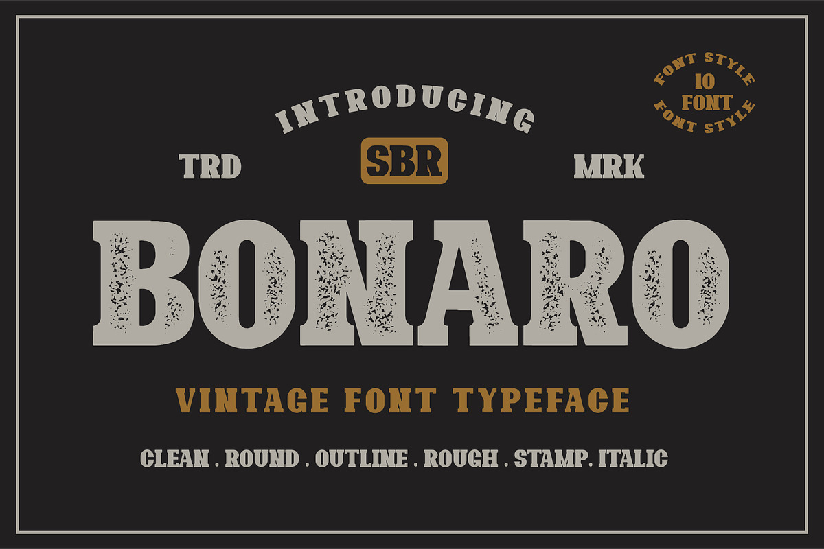 10 Font - Bonaro Font Family in Display Fonts - product preview 8