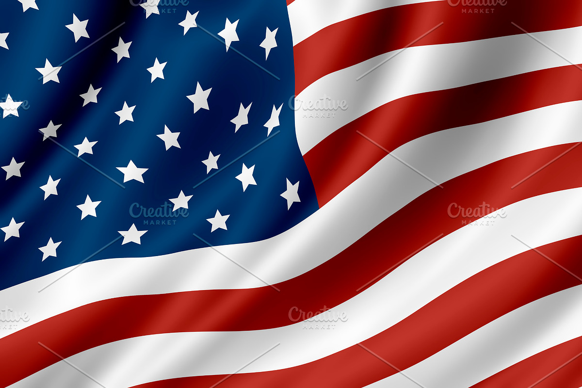 USA or American flag background in Illustrations - product preview 8