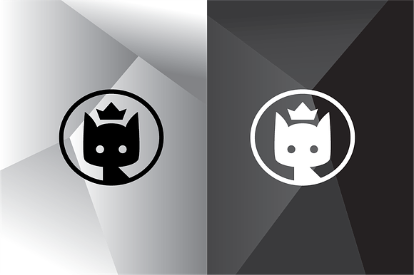 Black Cat King Logo Template in Logo Templates - product preview 1