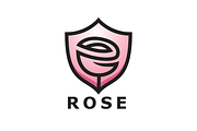 Rose Shield Logo Template