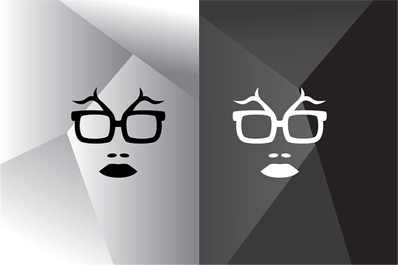 Woman Face with Sunglasses Logo in Logo Templates - product preview 1