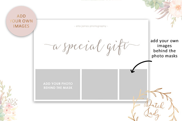 PSD Photo Gift Card Template #8 in Card Templates - product preview 2