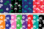 Seamless Palm Tree Patterns