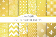 Gold Foil Digital Paper