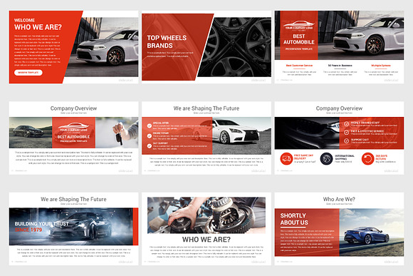 Top Automobile PowerPoint Templates in PowerPoint Templates - product preview 6