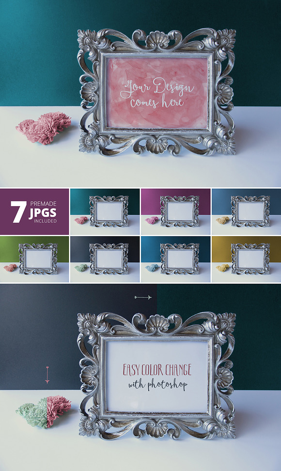 Picture Frame Mockups -50% ValuePack in Print Mockups - product preview 3
