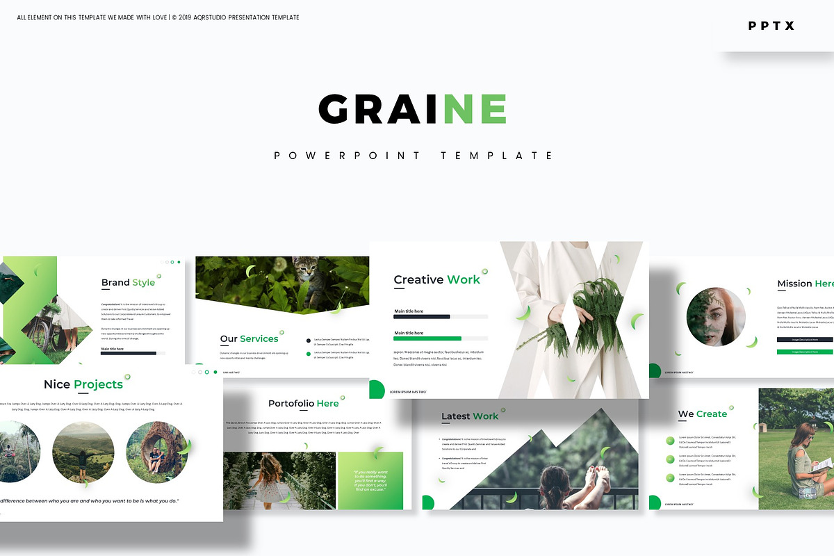 Graine - Powerpoint Template in PowerPoint Templates - product preview 8
