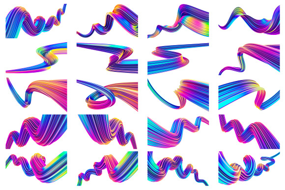 Abstract Liquid Waves in Illustrations - product preview 1