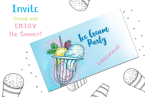 Ice Cream - 6 illustrations+ in Illustrations - product preview 5