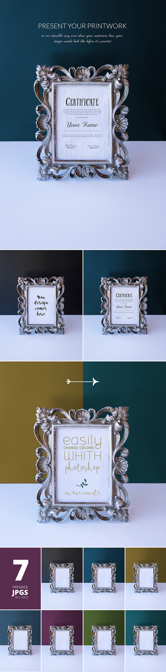 Picture Frame Mockups -50% ValuePack in Print Mockups - product preview 5