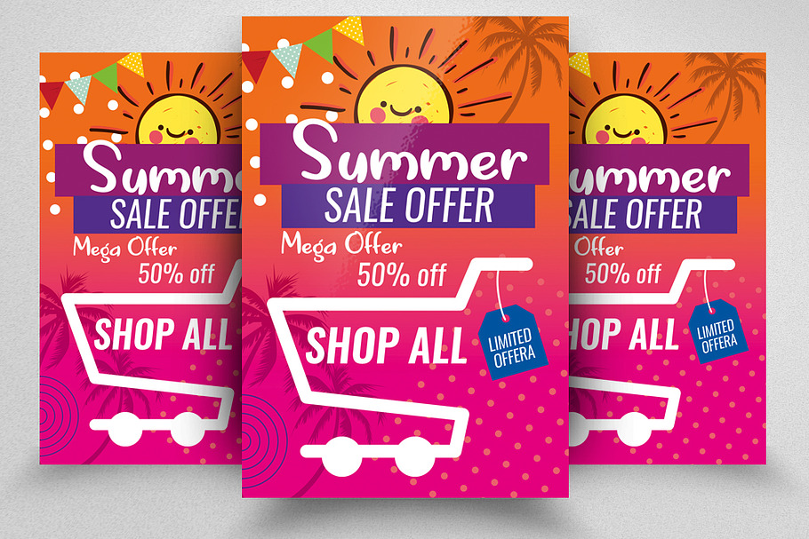 Summer Sale Offer Flyer Template in Flyer Templates - product preview 8