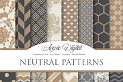 Neutral Patterns Digital Paper