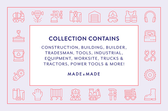 Line Icons – Construction in Construction Icons - product preview 1