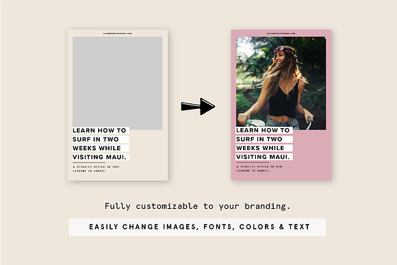 Pinterest Blog Template Canva in Pinterest Templates - product preview 1