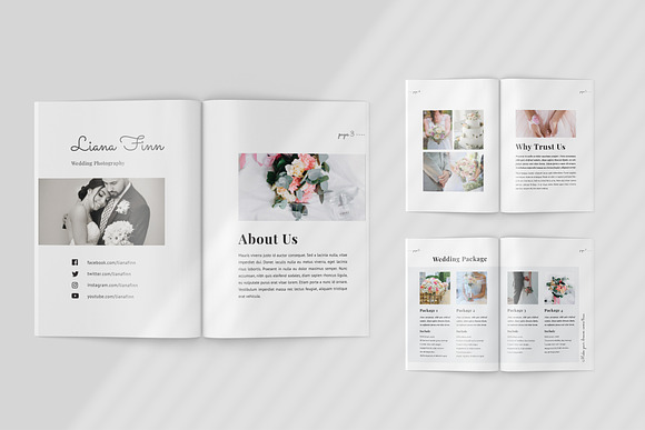 Wedding Photography Price Book in Magazine Templates - product preview 2