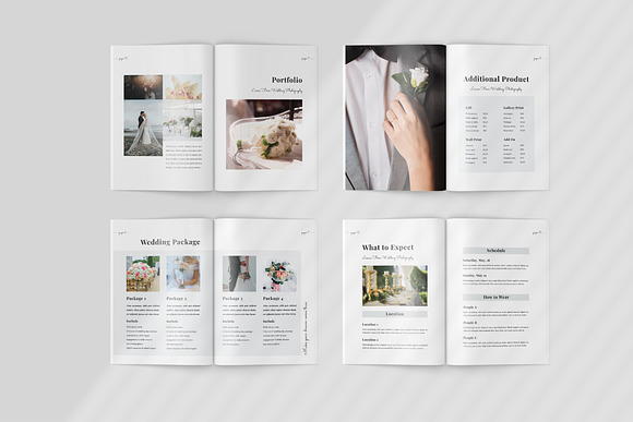 Wedding Photography Price Book in Magazine Templates - product preview 3