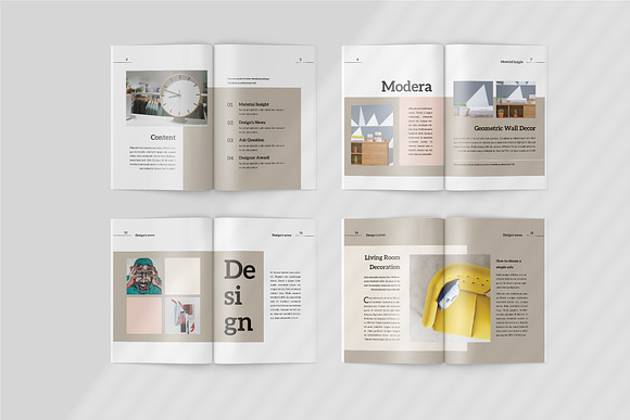Modera - Home Interior Magazine in Magazine Templates - product preview 4