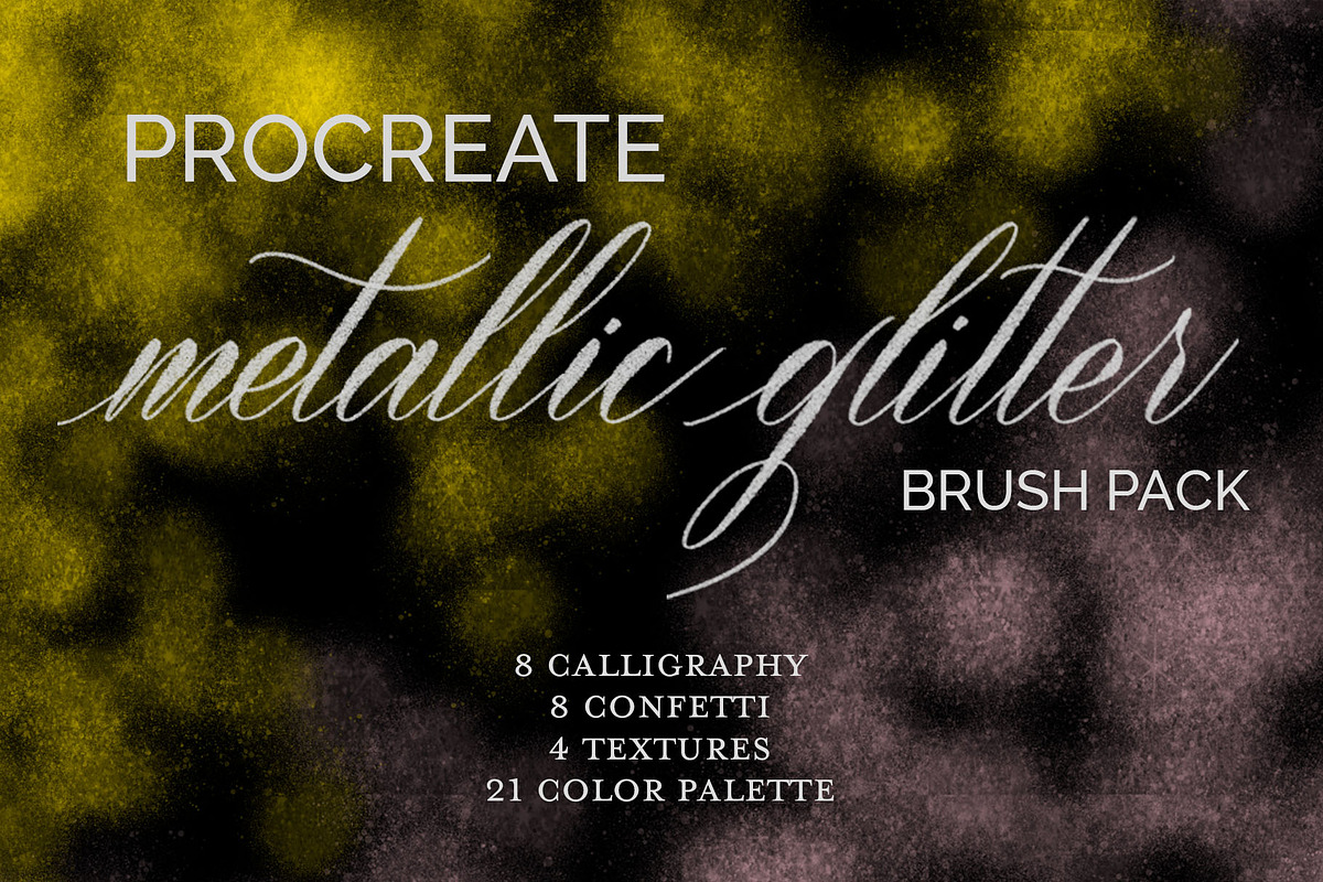 Metallic Glitter Brush Pack in Add-Ons - product preview 8