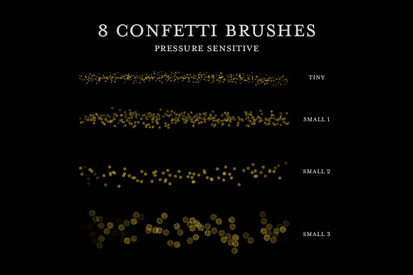 Metallic Glitter Brush Pack in Add-Ons - product preview 4