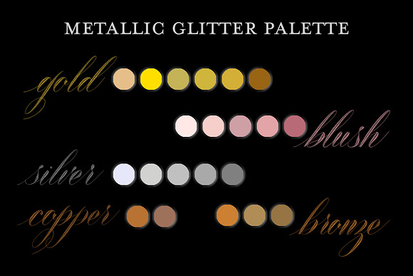 Metallic Glitter Brush Pack in Add-Ons - product preview 7