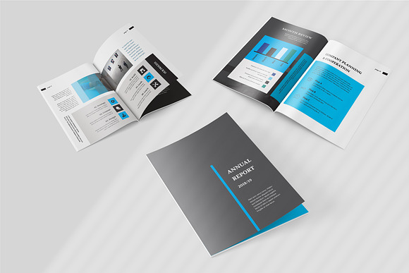 Annual Report Template in Magazine Templates - product preview 1