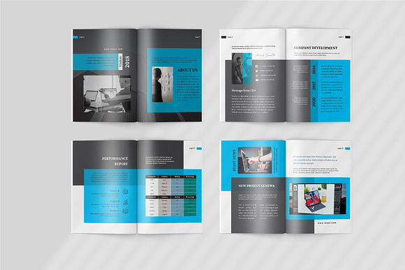Annual Report Template in Magazine Templates - product preview 3