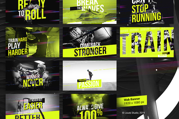 Sports Quotes Social Media Template in Instagram Templates - product preview 3