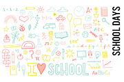 School Learning Doodle Clipart
