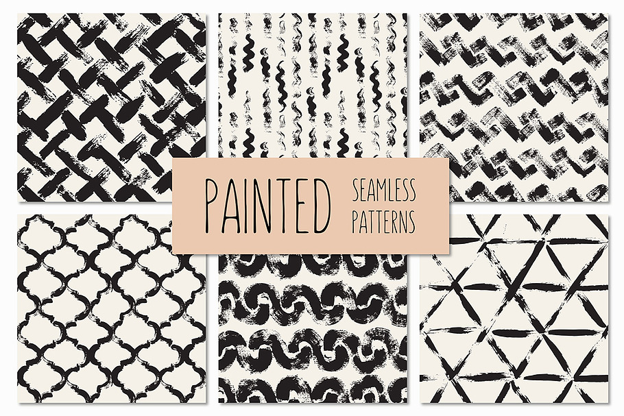 Painted Seamless Patterns Set 2 in Patterns - product preview 8