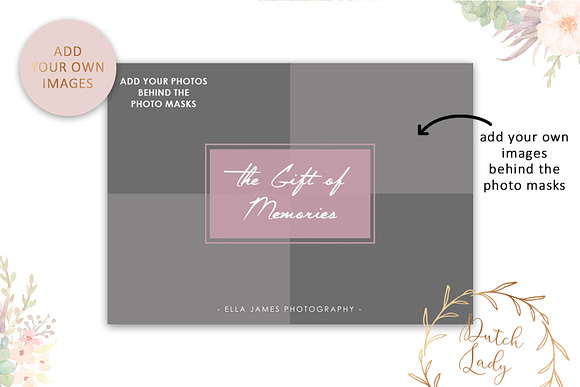 PSD Photo Gift Card Template #21 in Card Templates - product preview 2