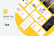 QUBER Taxi App UI UX Kit