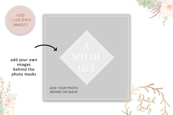 PSD Photo Gift Card Template #11 in Card Templates - product preview 2